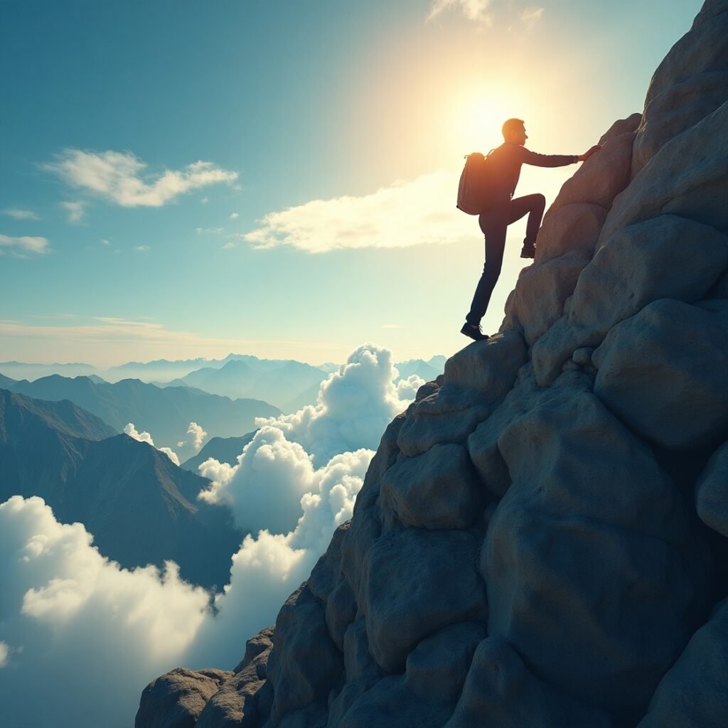 climbing mountain of success in simcoe driving school